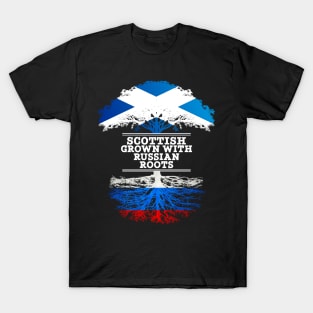 Scottish Grown With Russian Roots - Gift for Russian With Roots From Russia T-Shirt